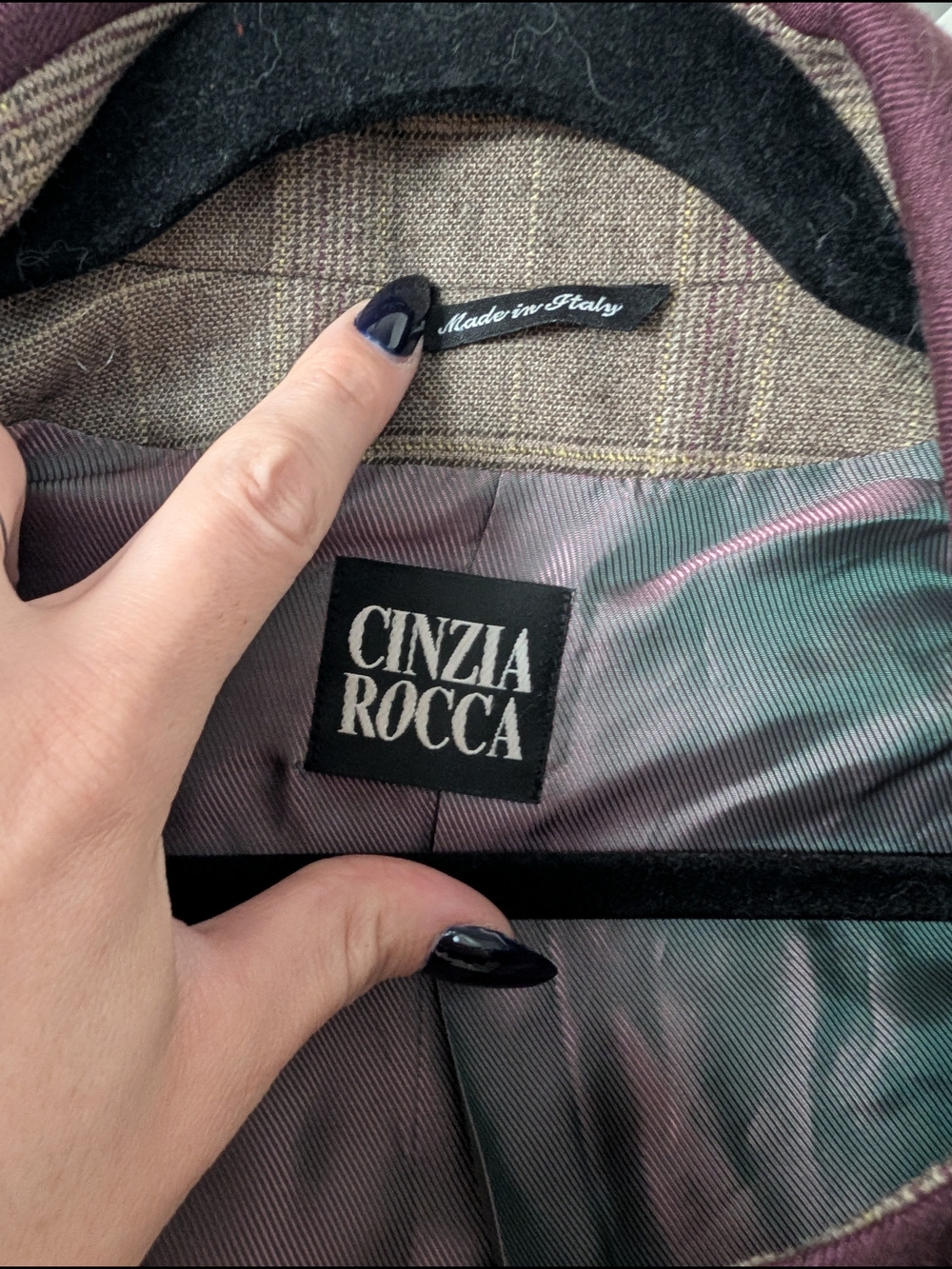 Cinzia Rocca Wool Button-Front Blazer - Picture 4 of 5